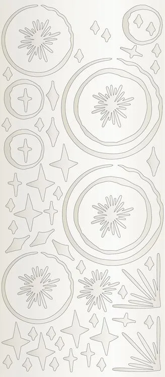 Selbstklebendes Sticker-Set 'Blattgold'