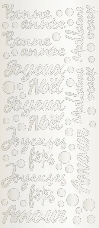 Selbstklebendes Sticker-Set 'Mts feuilles d'or'