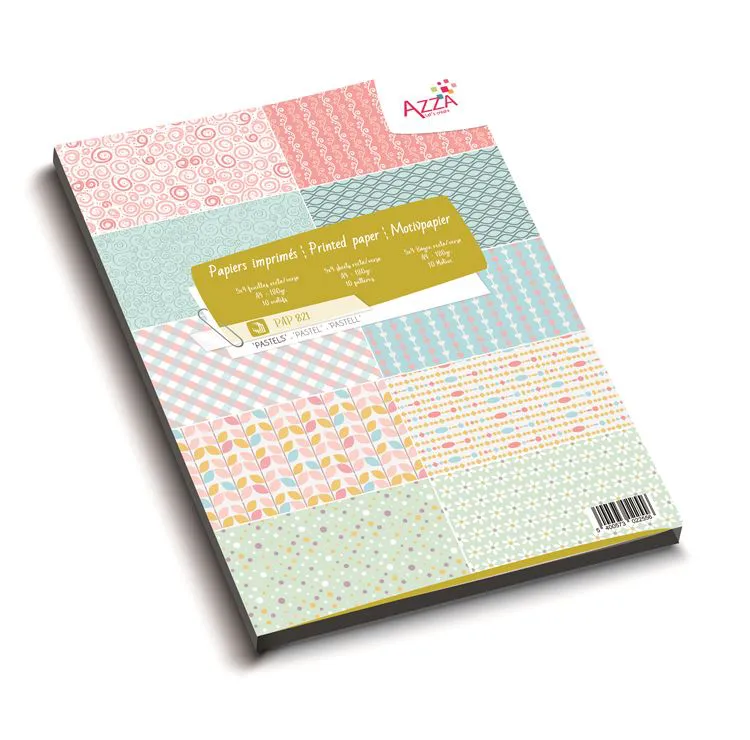 Bloc de papiers A4 'Essentiel Pastels'