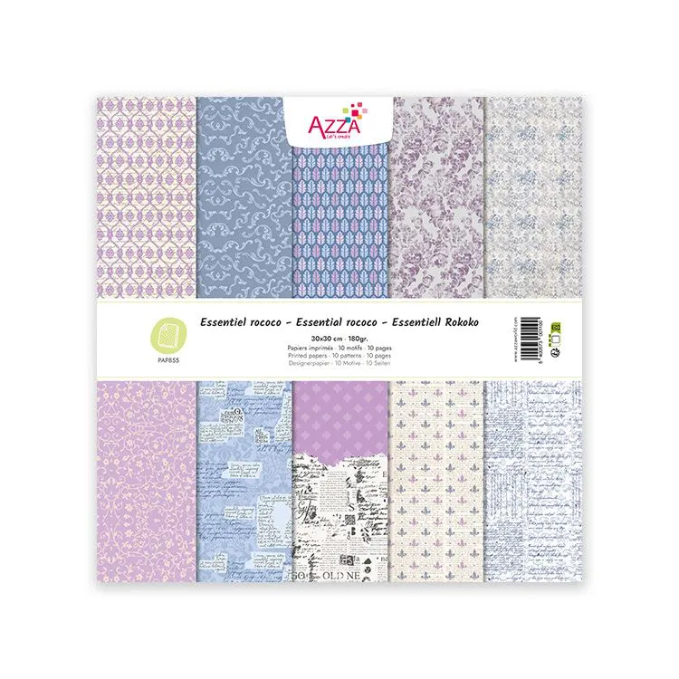 Designpapierblock 30x30 'Essentiell Rokoko'