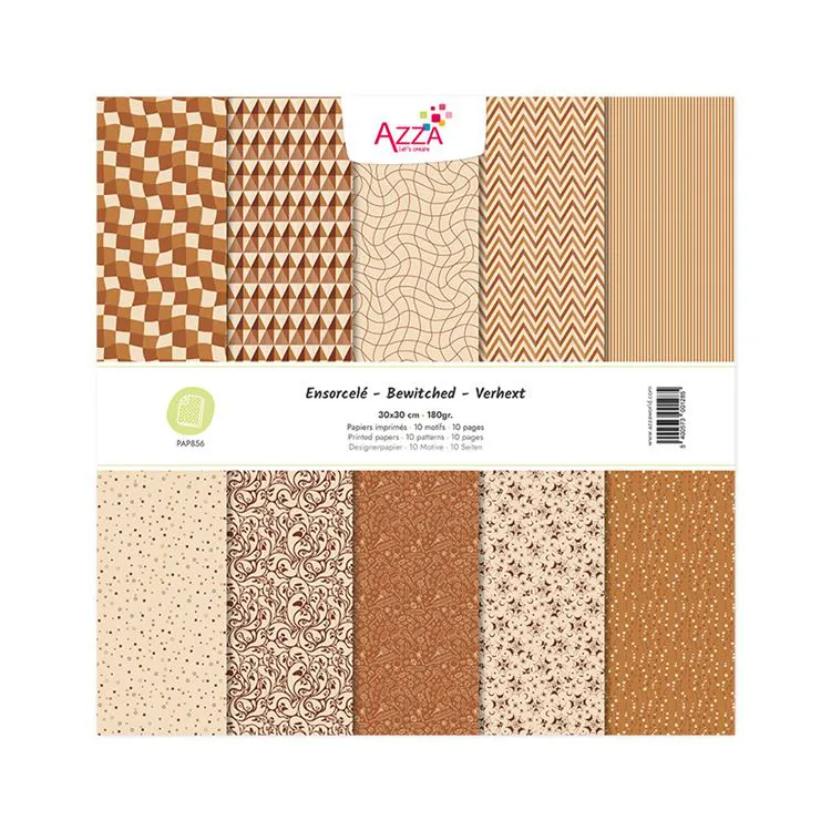 Designerpapierblock 30x30 'Verhext'