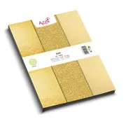 Bloc de papiers A4 'Gold' 15p - (3couleurx5f)