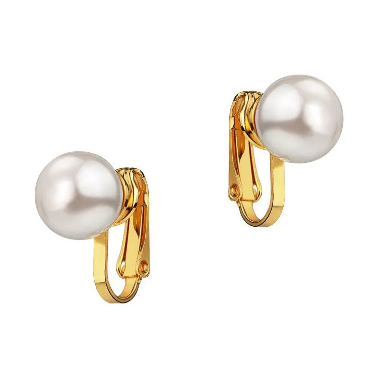 Ohrringe clips HORTENSE BLANC