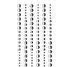 Perles de résine 'Argent' (sans paillettes)