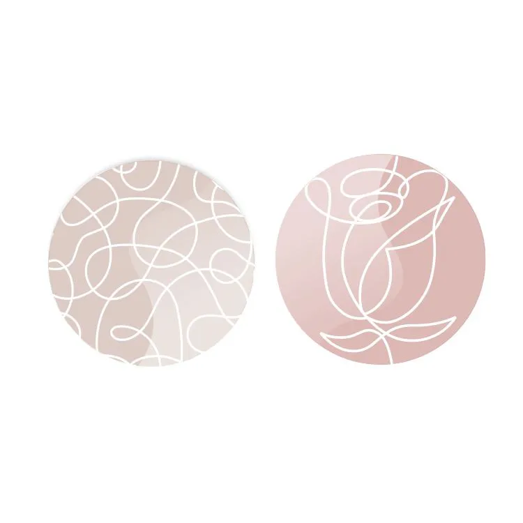 Perles de r&eacute;sine imprim&eacute;es 'Po&eacute;sie lyrique''