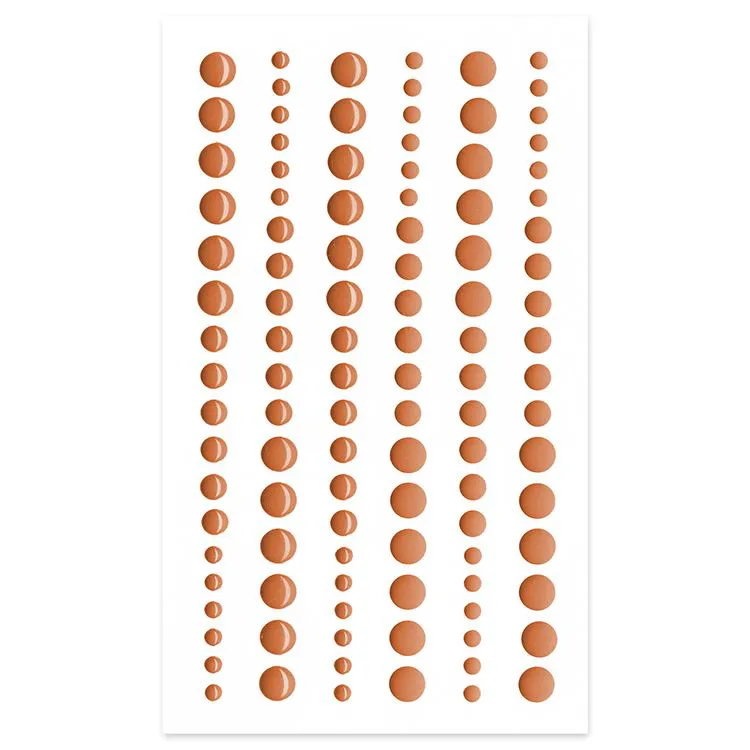Matte und gl&auml;nzende Harzperlen 'Blush'