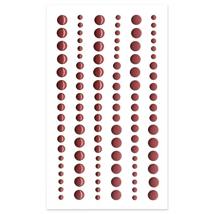 Perles de r&eacute;sine mattes & brillantes 'Terracotta'