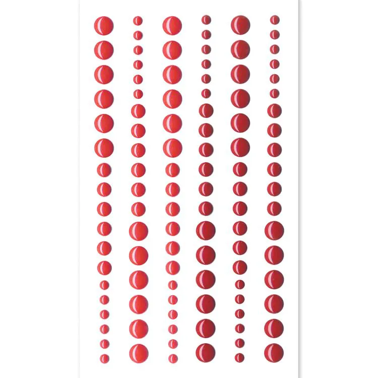 Perles de résine 'Rouge'