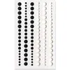 Matte Harzperlen 'Schwarz & Weiss'