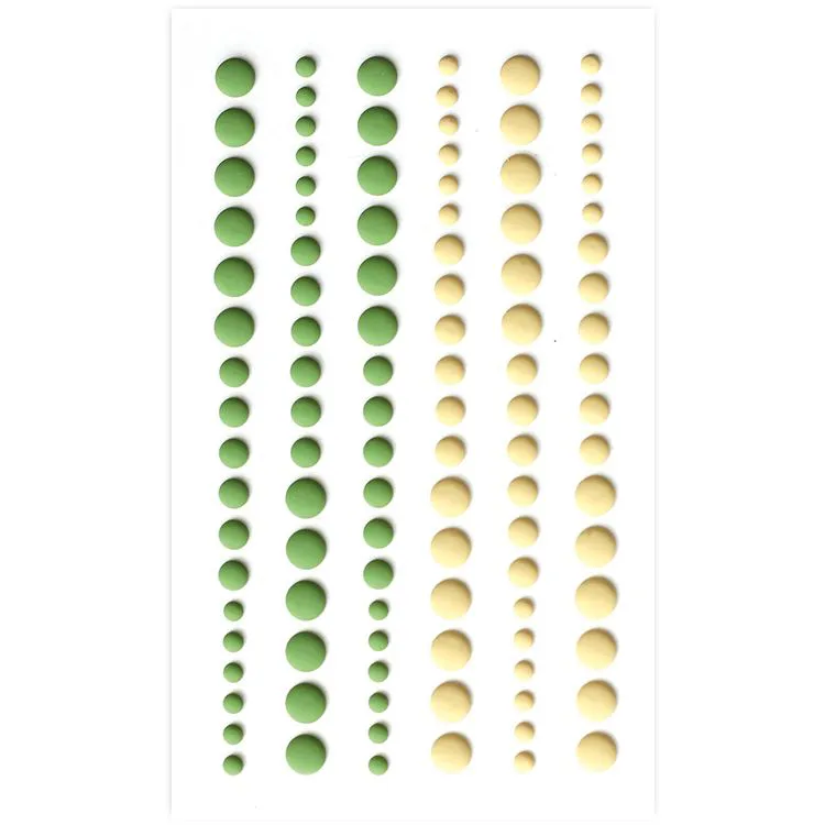 Perles de résine mat 'Prairie'