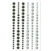 Perles de résine mat 'Vert de gris-Sapin'
