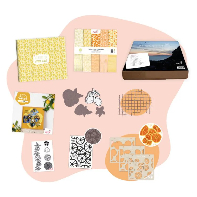 Set 'Zitrusfr&uuml;chte'+ Set 'Die Scrapbooknacht Capri
