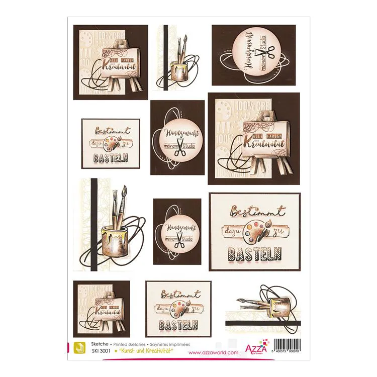 Motivpapier 'Kunst und Kreativit&auml;t'
