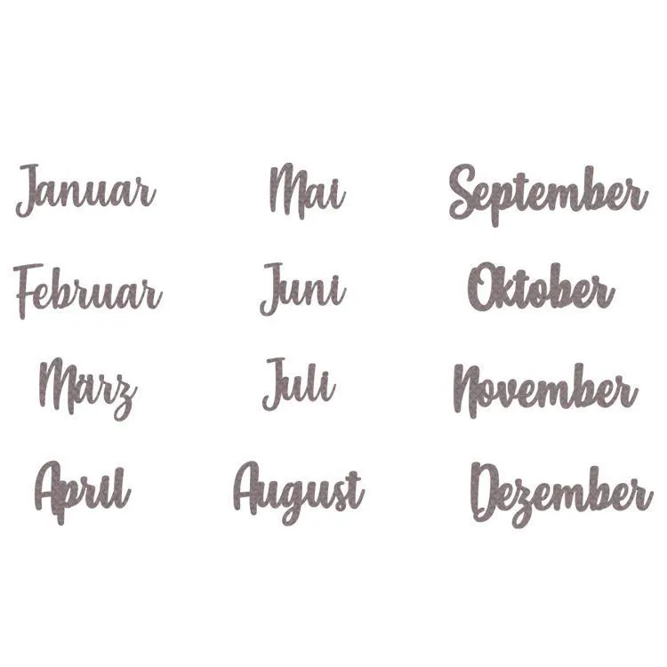 Stanzformen 'Kalender'