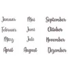 Stanzformen 'Kalender'