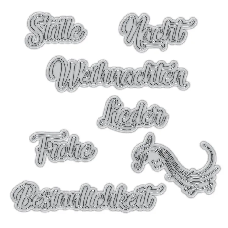 Stanzformen 'Stille Nacht Spr&uuml;che'