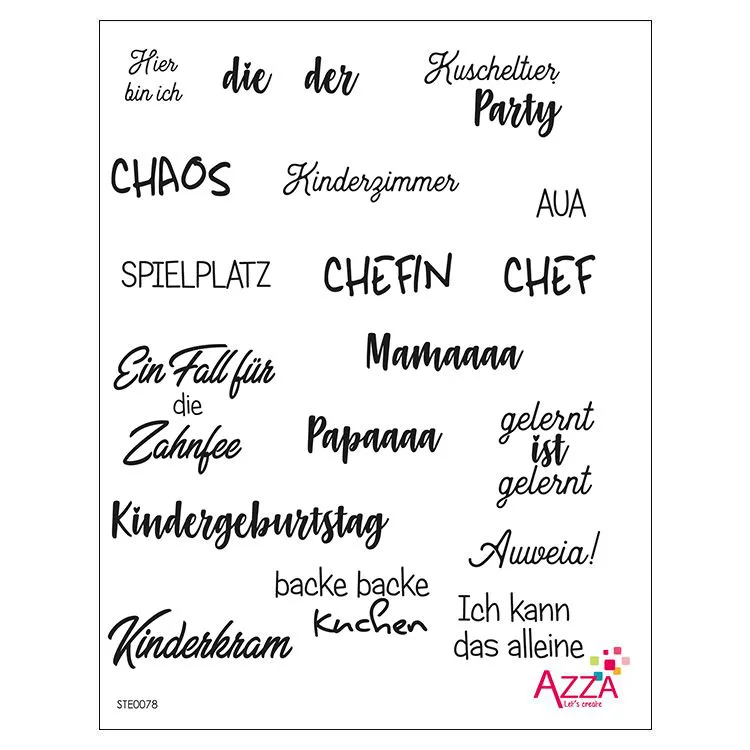 Diamantstempel&nbsp;'Worte Kinderspielereien'