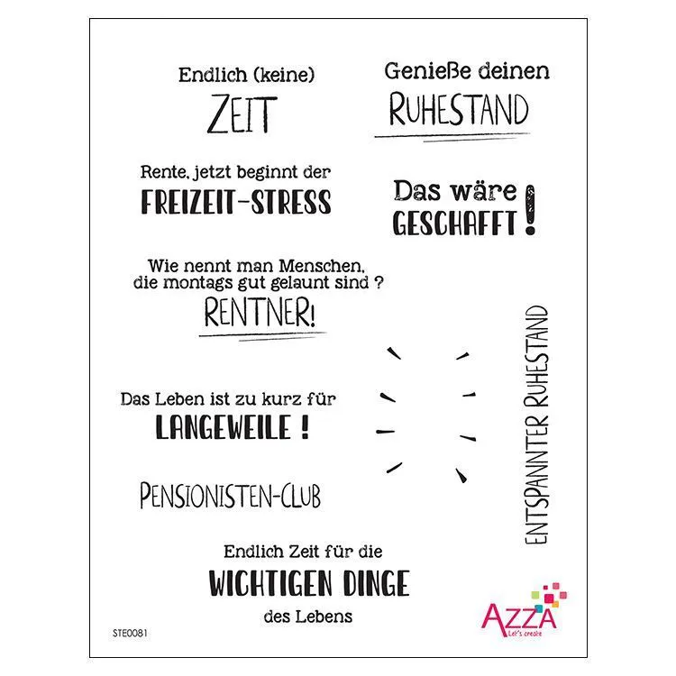 Diamantstempel 'Ruhestand' 