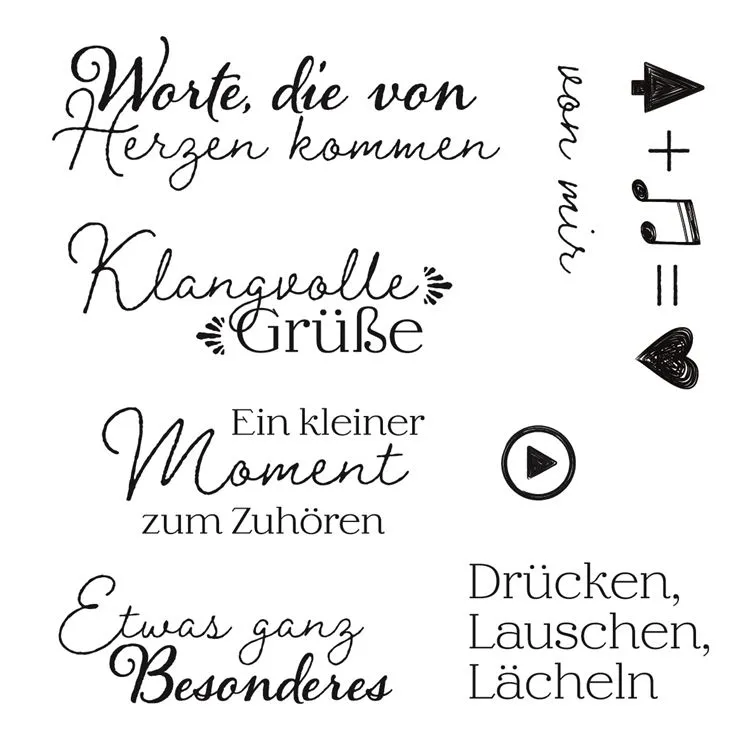 Quarzstempel 'Musikalisch'