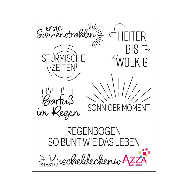 Rubinstempel 'Himmelsgeschenke Worte'