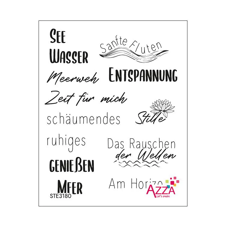 Rubinstempel 'Worte Ruheoase'