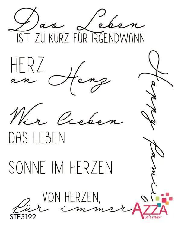 Rubinstempel 'Worte Lyrische Poesie'