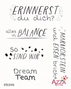 Rubinstempel 'Worte Granit'