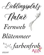 Rubinstempel 'Worte Romanze'