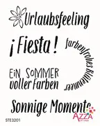 Rubinstempel Worte 'Fiesta'