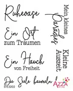 Rubinstempel Worte 'Fauna und Flora'