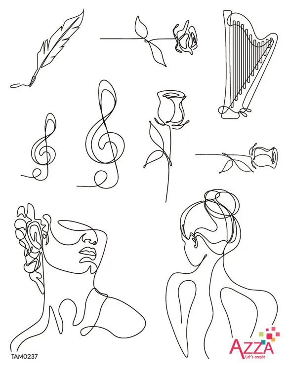 Tampons diamant 'Po&eacute;sie lyrique'