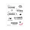 Tampons rubis 'Mots d'automne'