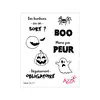 Tampons rubis 'Mots Halloween'