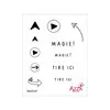 Tampons rubis 'Cartes magiques'