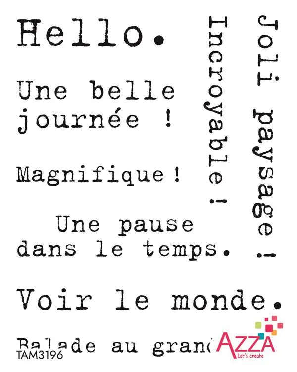 Rubinstempel 'Mots Caract&egrave;res'