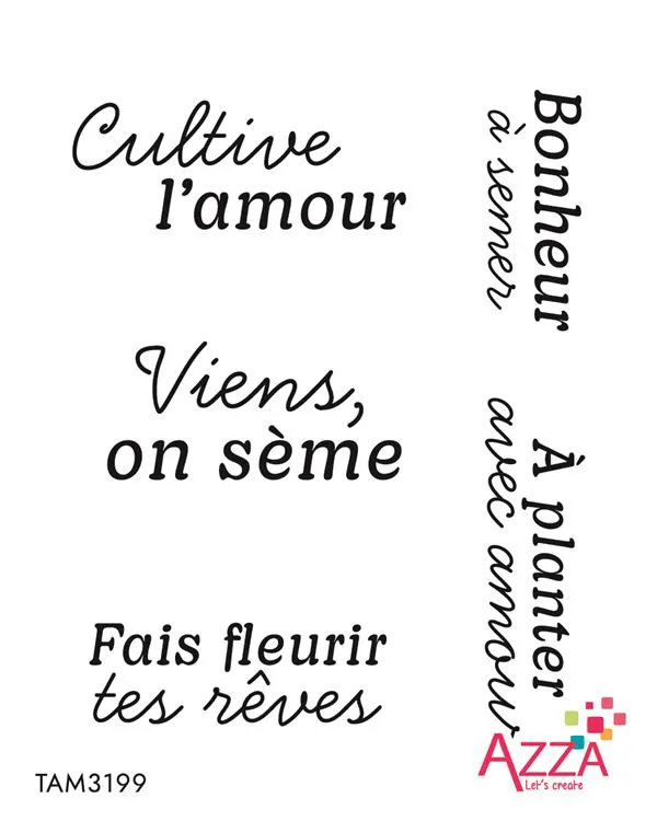 Tampons rubis 'Graines fleuries'