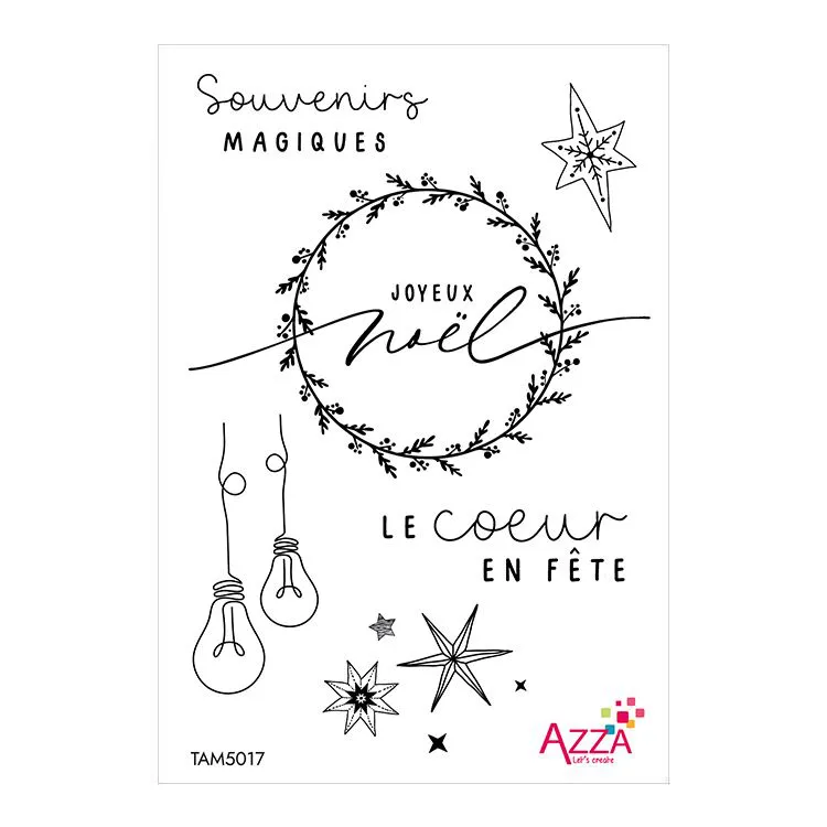 Mini-tampons 'Cœur en fête'