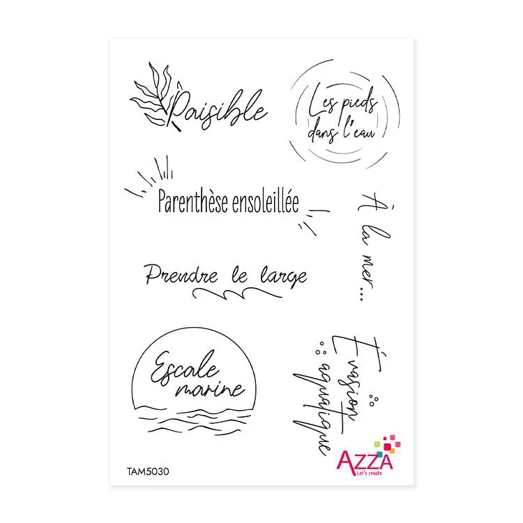 Ministempel 'Mots Souffle marin'