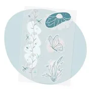Stickers de transfert 'Faune et flore' (2pcs)