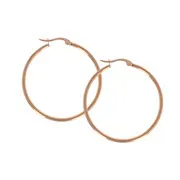 Ohrringe Hoop rose (M)
