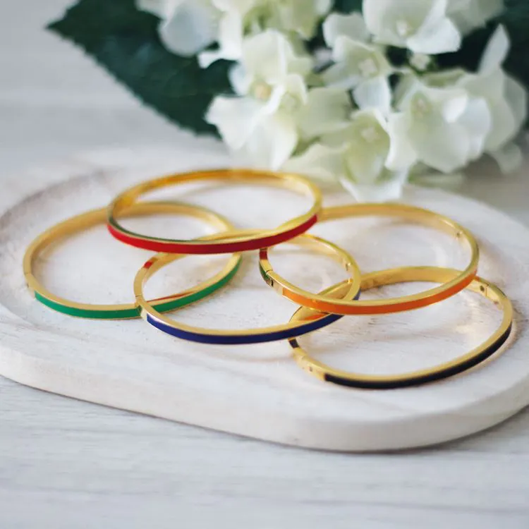 Set 5 Armb&auml;nder JAVA, dor&eacute; 18K