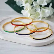Set 5 Armbänder JAVA, doré 18K