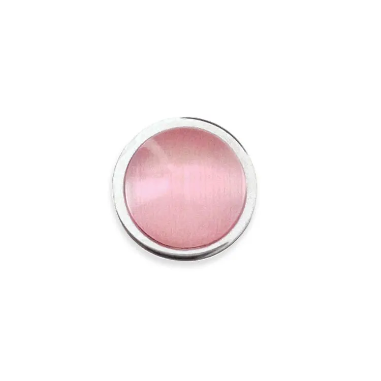 Schraubknopf oeil de chat rose