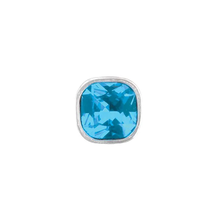 Schraubknopf cristal turquoise