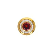 Schraubknopf cristal rouge Do