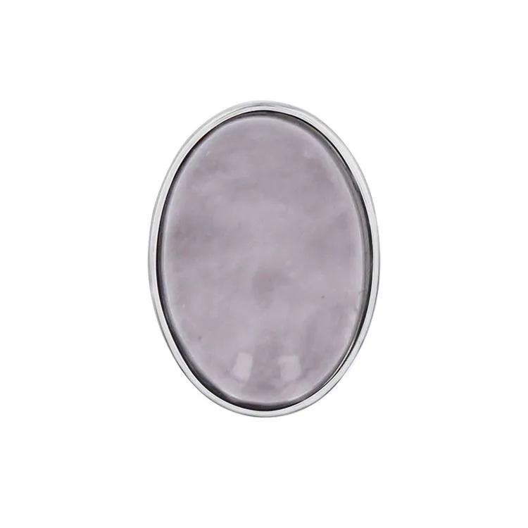 Schraubknopf quartz rose