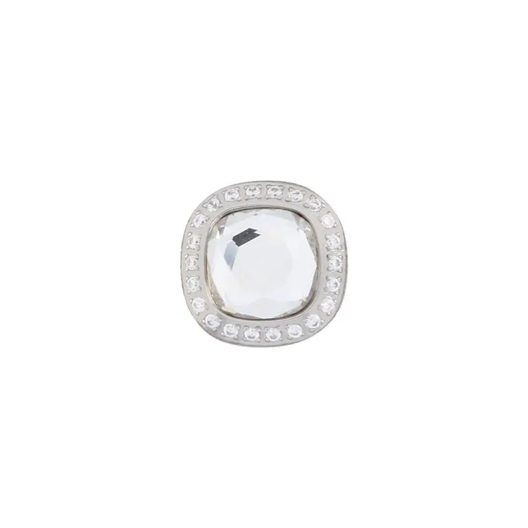 Schraubknopf, cristal & strass