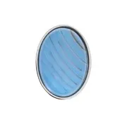 Schraubknopf agate bleue
