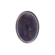 Schraubknopf oval Améthyste