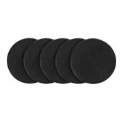 5 schwarze Moosgummis